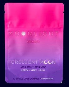 Crescent Moon Moonlight Edibles 2mg THC + 4mg CBD
