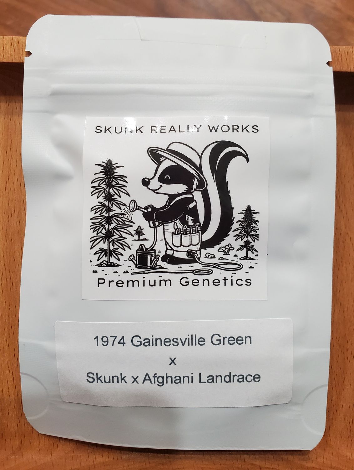 1974 Gainsville Green x Skunk x Afghani Landrace-Skunk Really Works-12 Regular Seeds