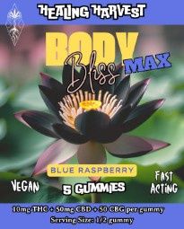 Body Bliss Max-Healing Harvest-10mg THC+50mg CBD + 50mg CBG