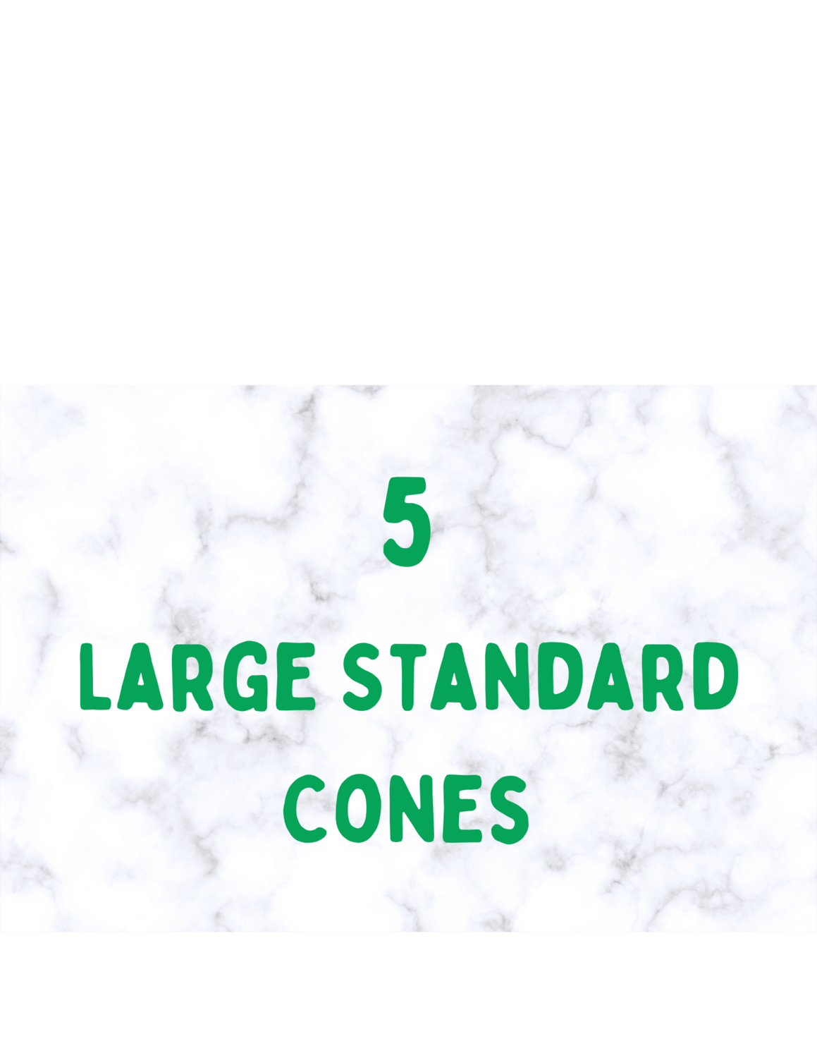 5 Cones Large Standard 50 ea.