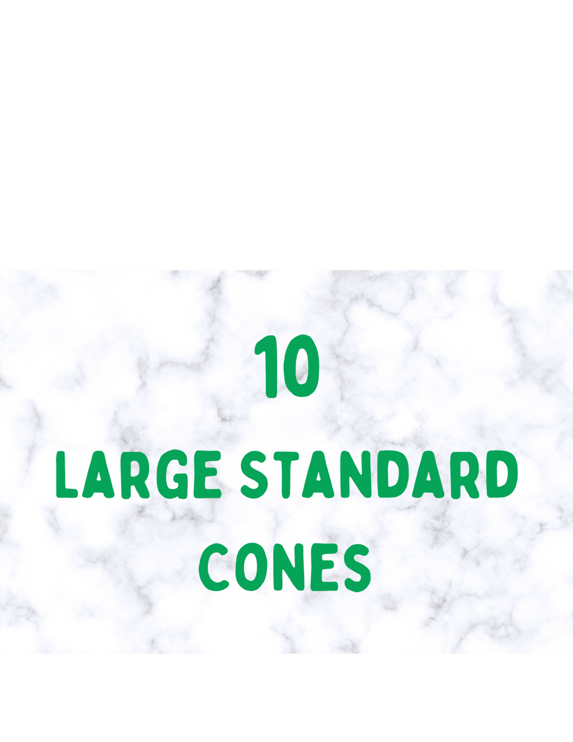 10 Cones Large Standard 50 ea.