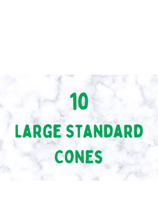 10 Cones Large Standard 50 ea.