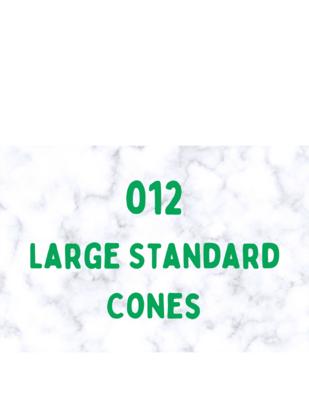 012 Cones Large Standard 50ea.