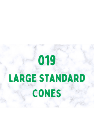 019 Cones Large Standard 50 ea.