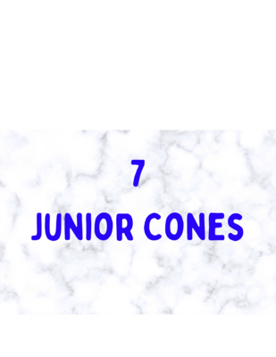 7 Cones box Jr. 50 ea.