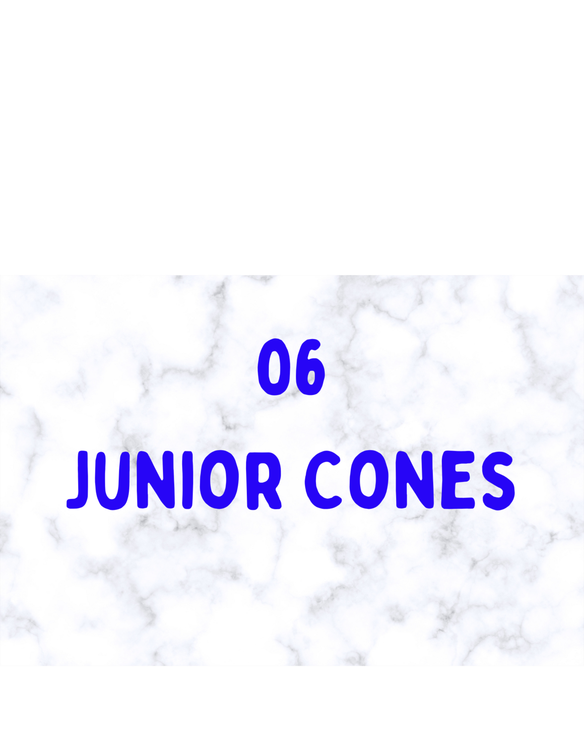 06 Cones Box Jr. 50 ea.