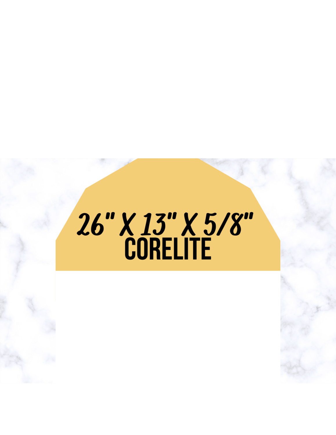 Shelf Corelite 26 x 5/8 Half