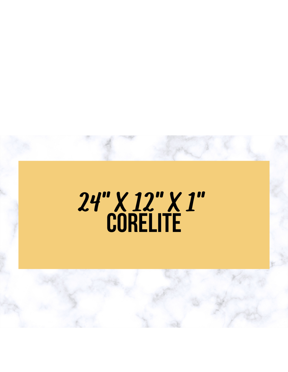 Shelf Corelite 12 x 24 x 1 (Rect)