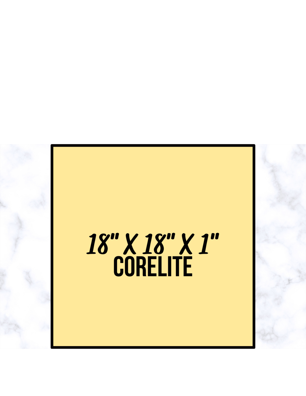 Shelf Corelite 18 x 18 x 1 sq.