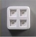 Mold Glass Square Knobs LF52