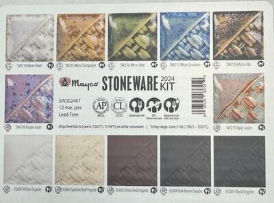 Mayco Stoneware Sample Kit 2024 (D)
