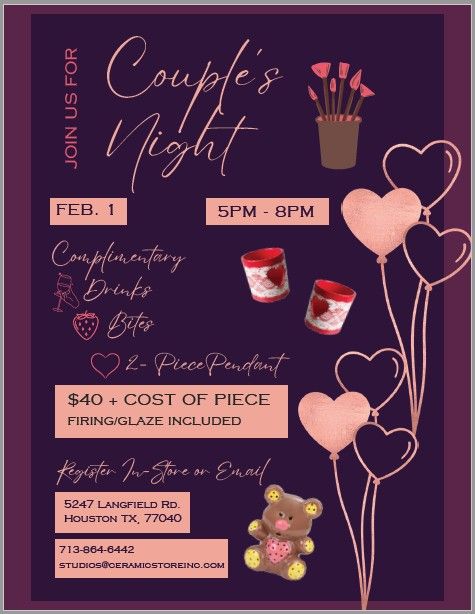 Valentine&#39;s Couple&#39;s Night February 1, 2025