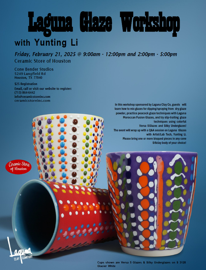 Laguna Glazes February 21, 2025 9am-12pm