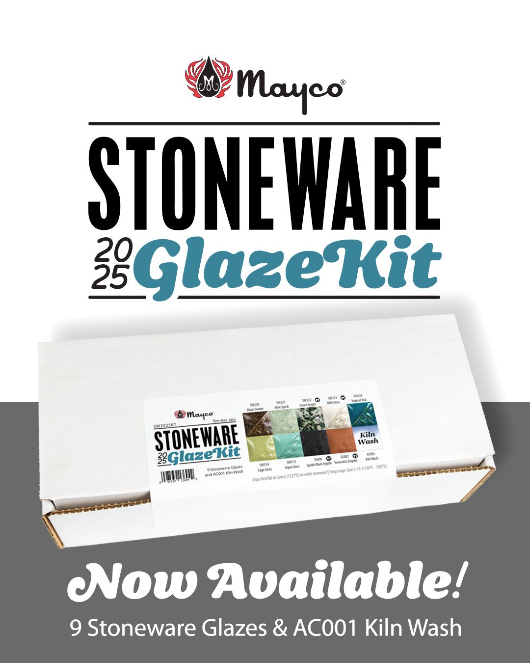 Mayco Sample Stoneware Kit 2025