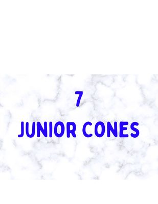 7 Cones box Jr. 50 ea.