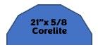 Shelf Corelite 21 x 5/8 Half