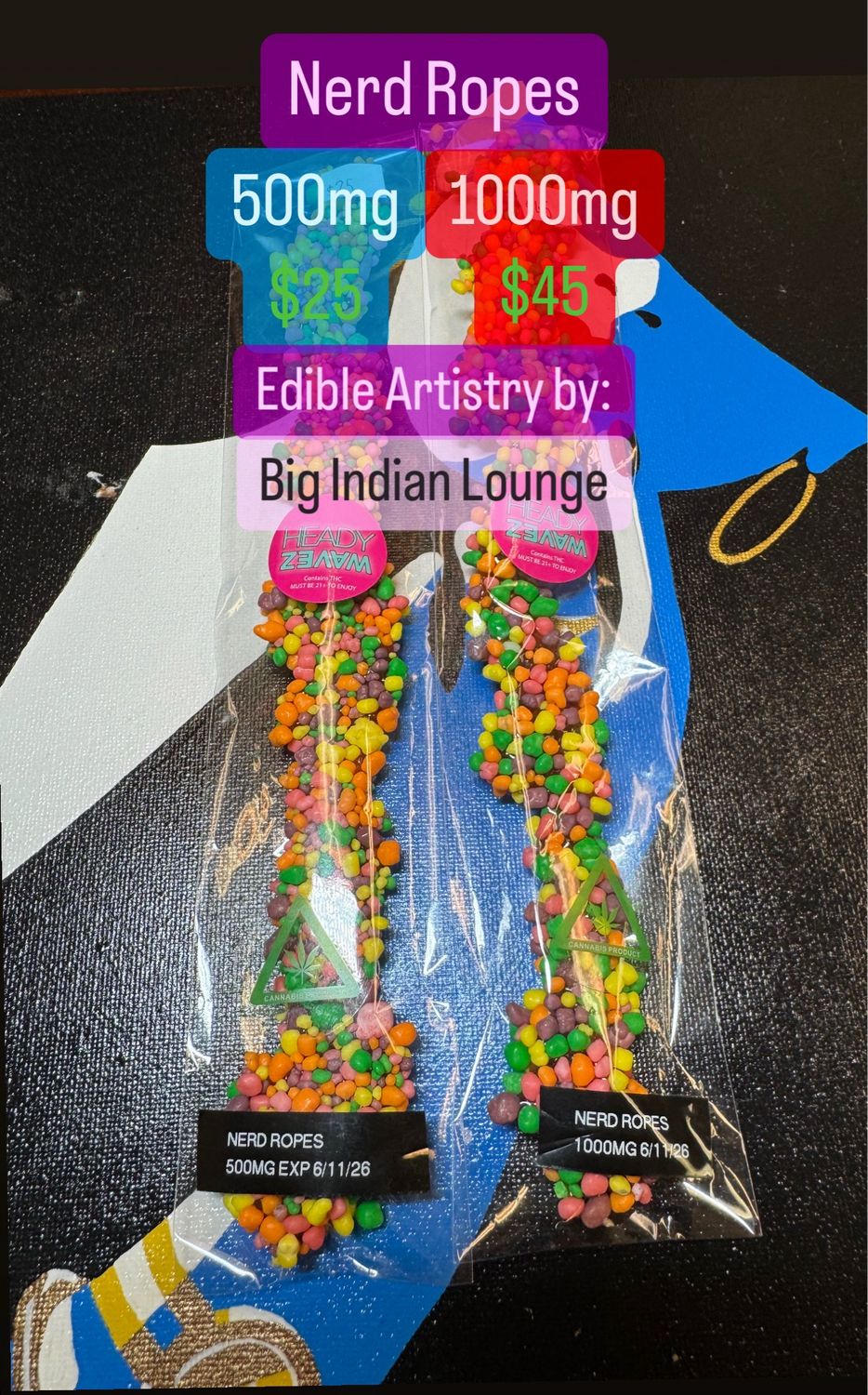 500 Mg Nerds Ropes