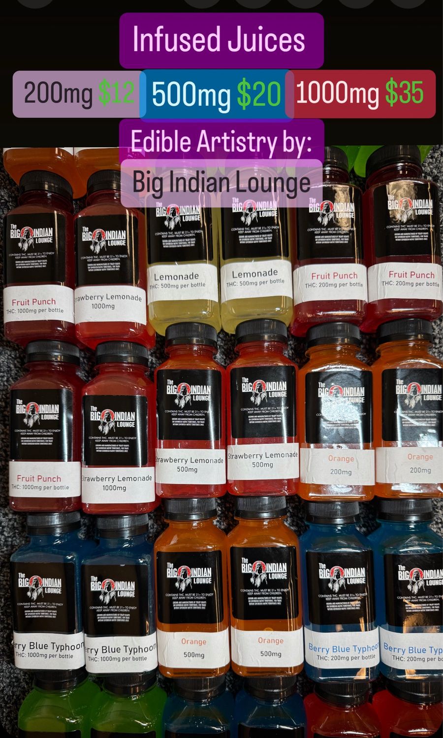 1000Mg Infused Juices
