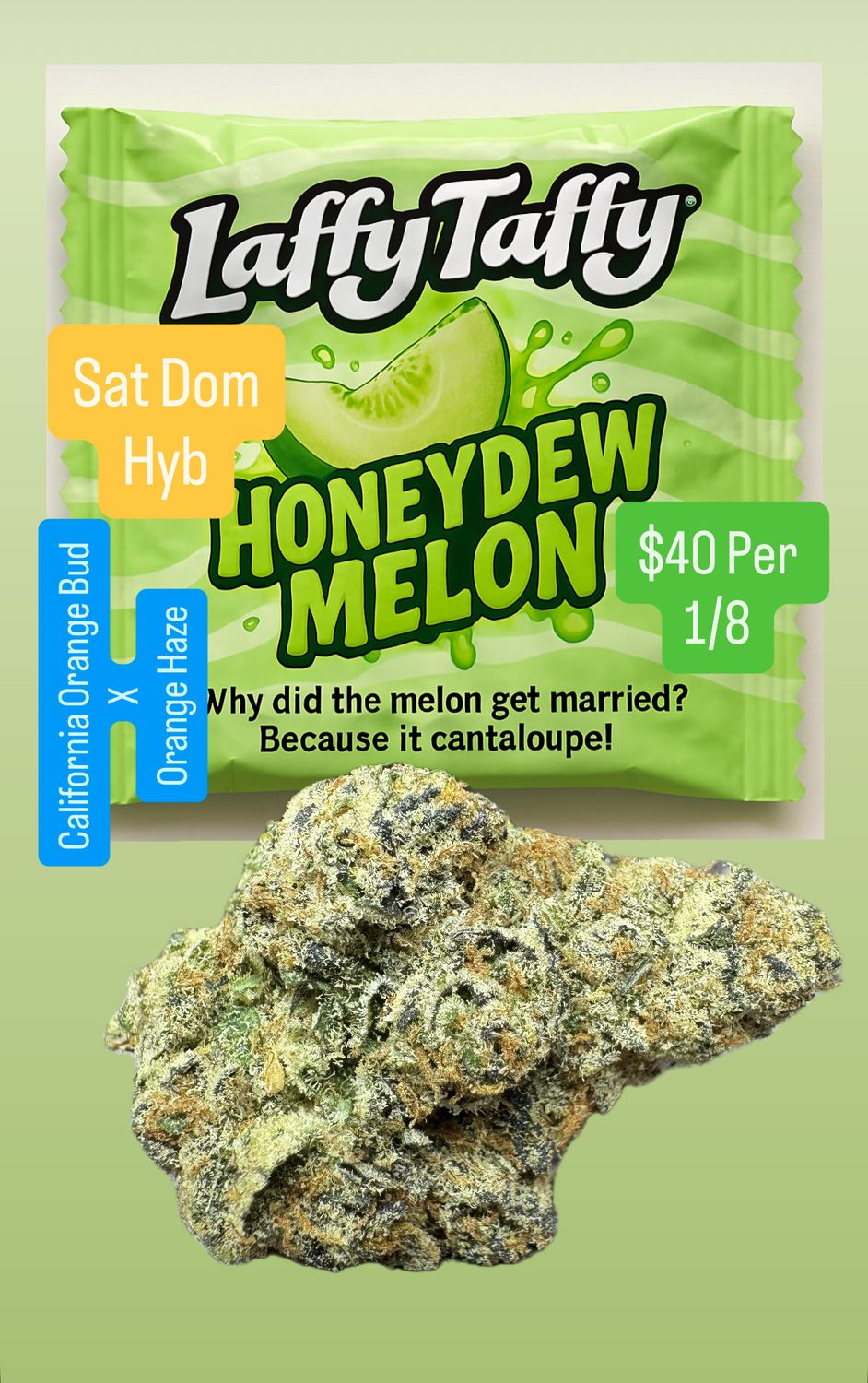 Honeydew Melon Laffy taffy