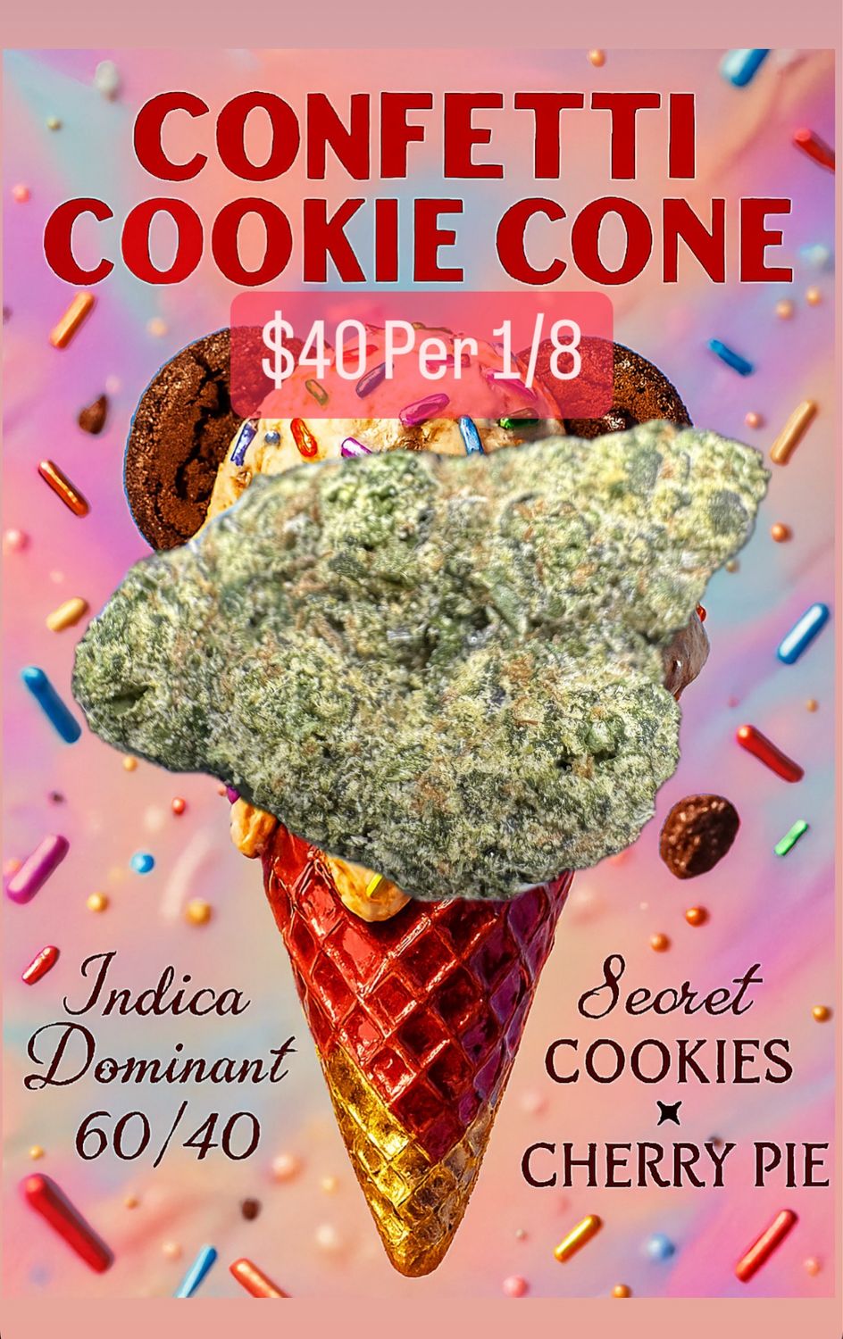 Confetti Cookie Cone