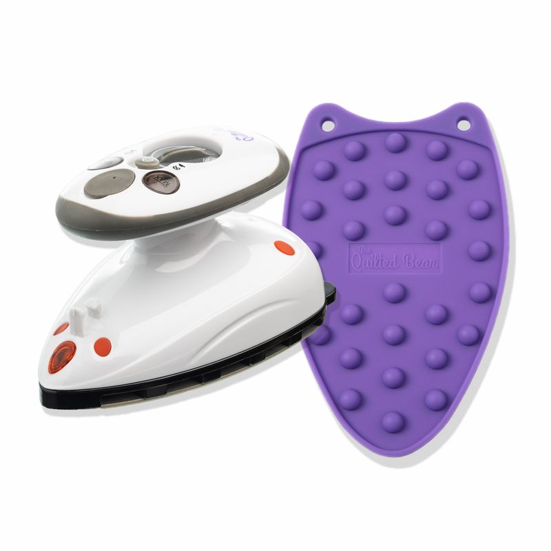 Mini Steam Iron With Mini Silicone Iron Rest