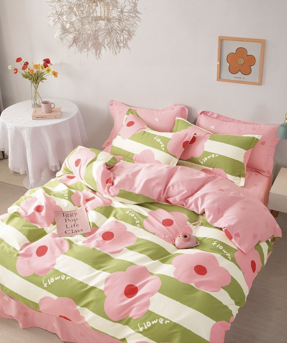 618:pure cotton Chinese landscape painting Bedding Set（duvet, pillow, bedsheet, duvet cover set ）