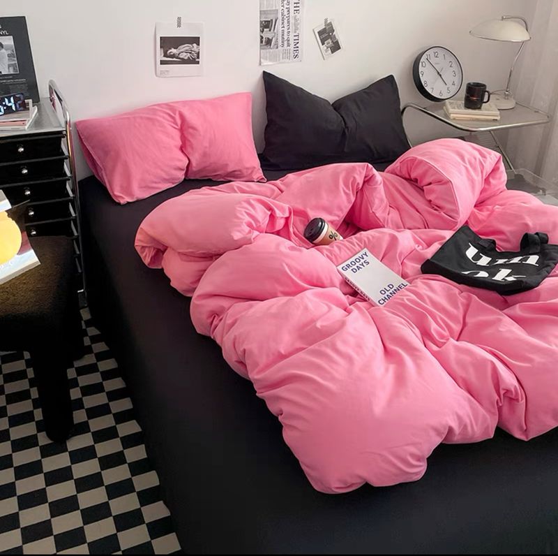 Who Can&#39;t Love Pink Duvet Cover Set (includes 1 or 2 Pillowcases) - Single, Double Sizes