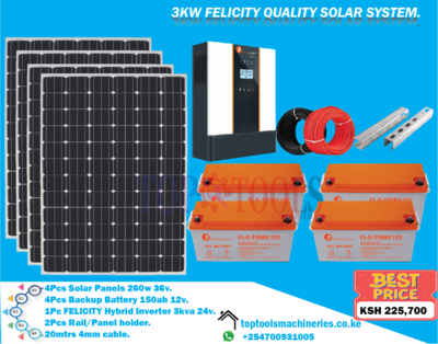 3KW FELICITY QUALITY SOLAR SYSTEM