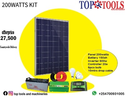 200 WATTS COMPLETE SOLAR FULL KIT