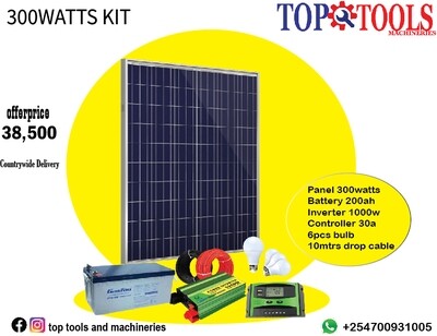 300 WATTS COMPLETE SOLAR FULL KIT