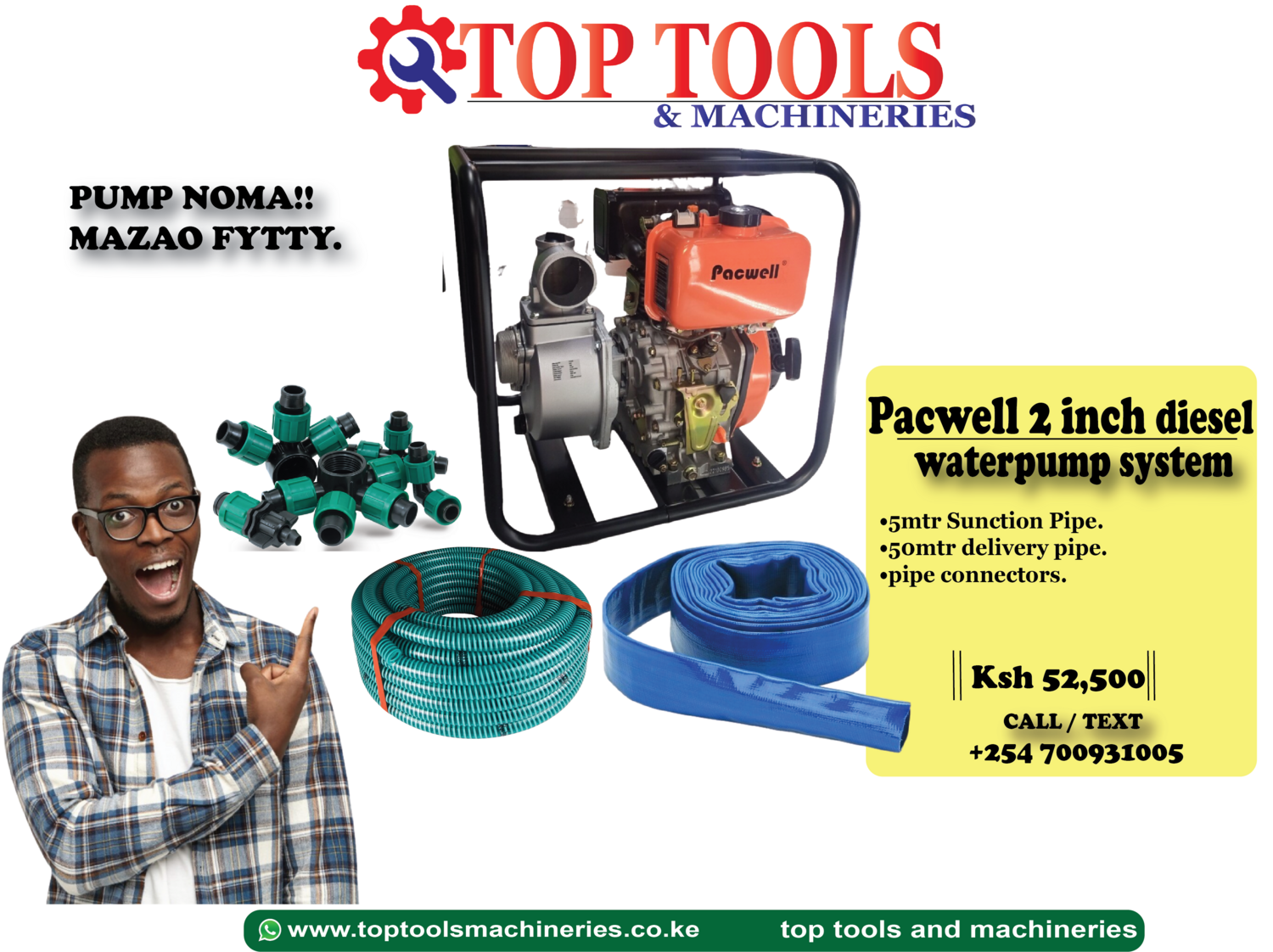 PACWELL 2 INCH DIESEL WATERPUMP SYSTEM