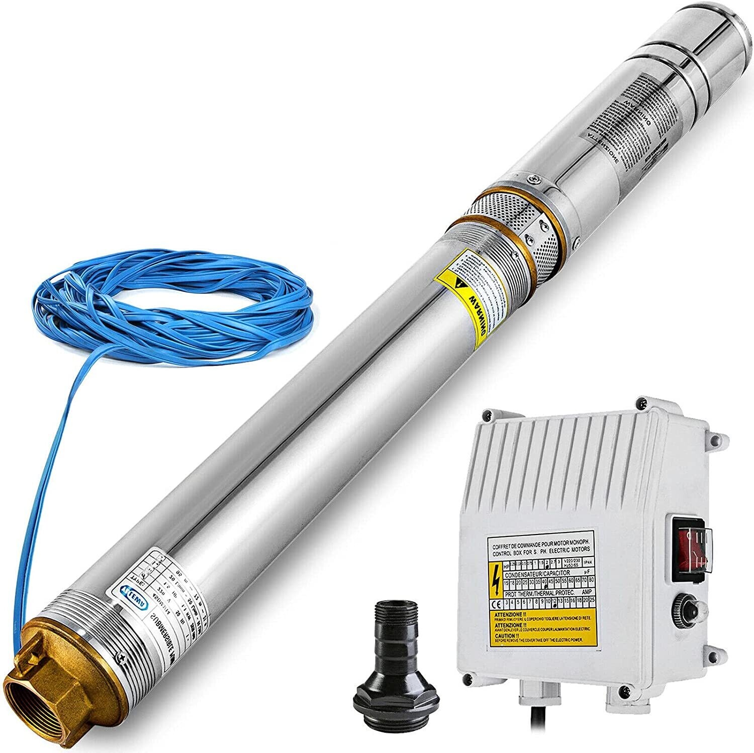 KAILO 2HP Electric Submersible Water Pump 149Mtrs