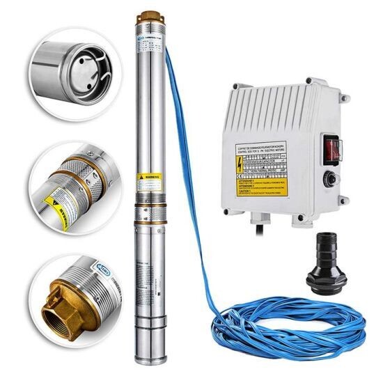 KAILO 4HP Electric Submersible Water Pump 223Mtrs