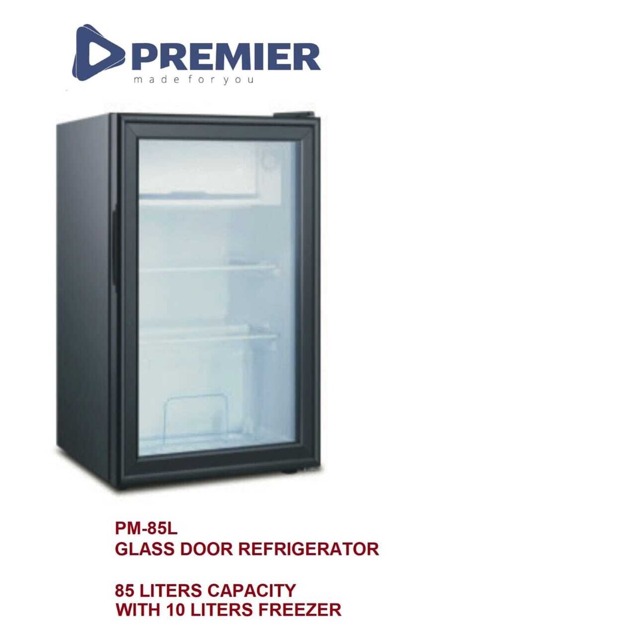 Premier PM-85L Display Fridge 85 Litres Fridge With 10 Litres Freezer