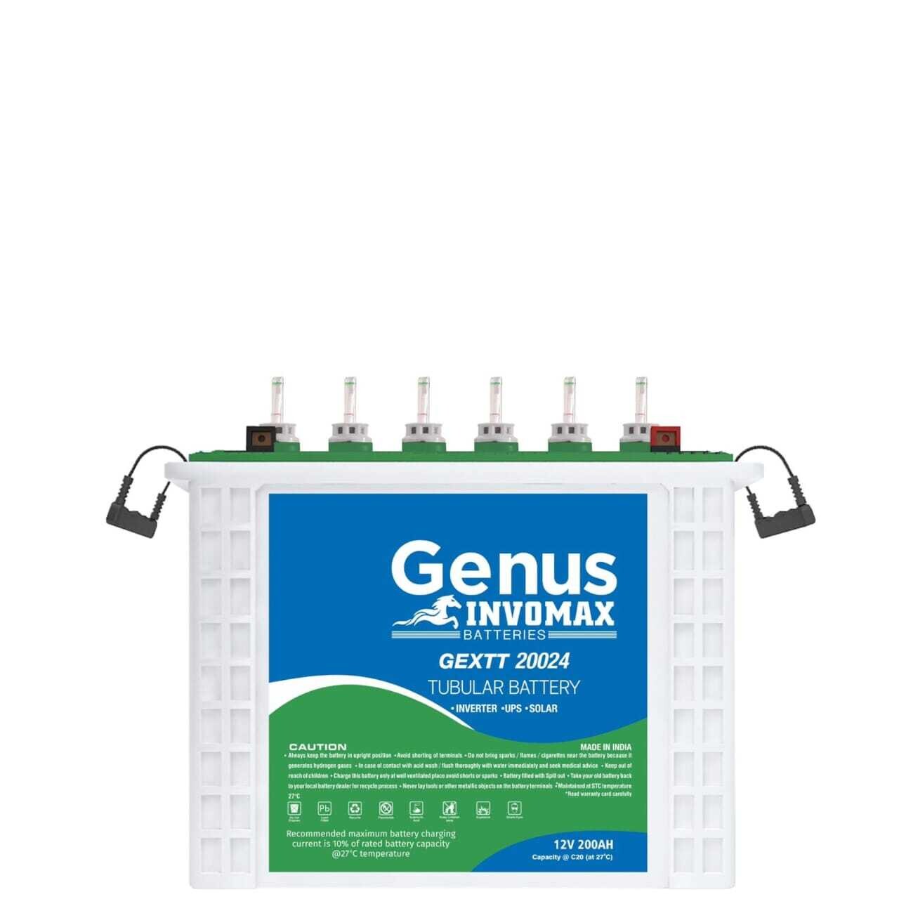 Genus Tall Tubular 12v 200ah Battery
