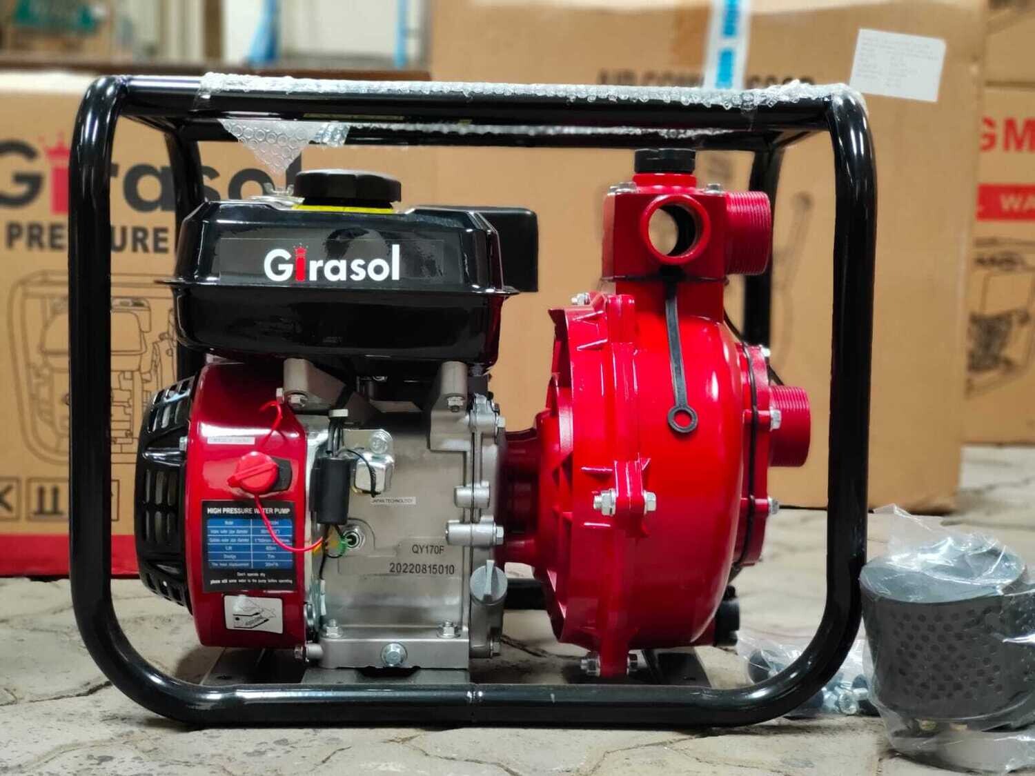 GIRASOL 2&quot; Gasoline High Pressure Water Pump 65mtr Head