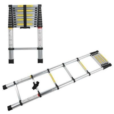 3.8 Meter Aluminum Telescopic Ladder, Size:12.5 Ft