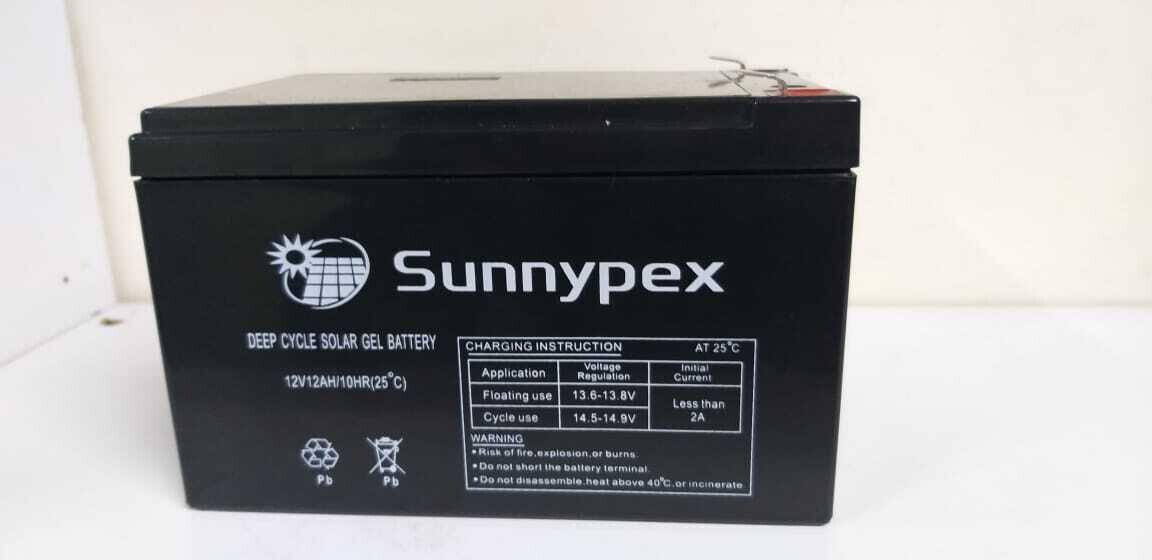 Sunnypex 12V 12AH Solar Battery