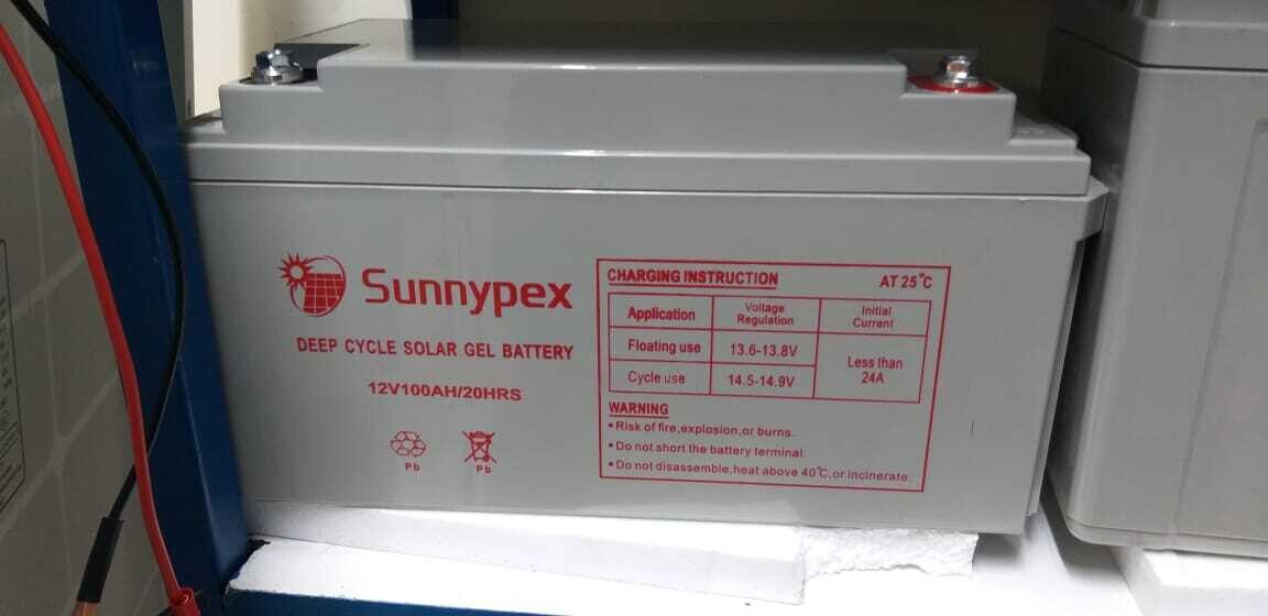 Sunnypex 12V 100AH Deep Cycle Solar Gel Battery