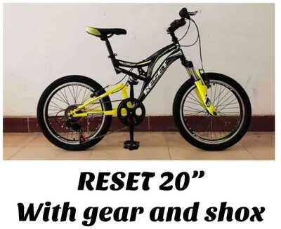 Reset Mountain Bike 20 Inch With Gear, Shoxs and Disc Brakes