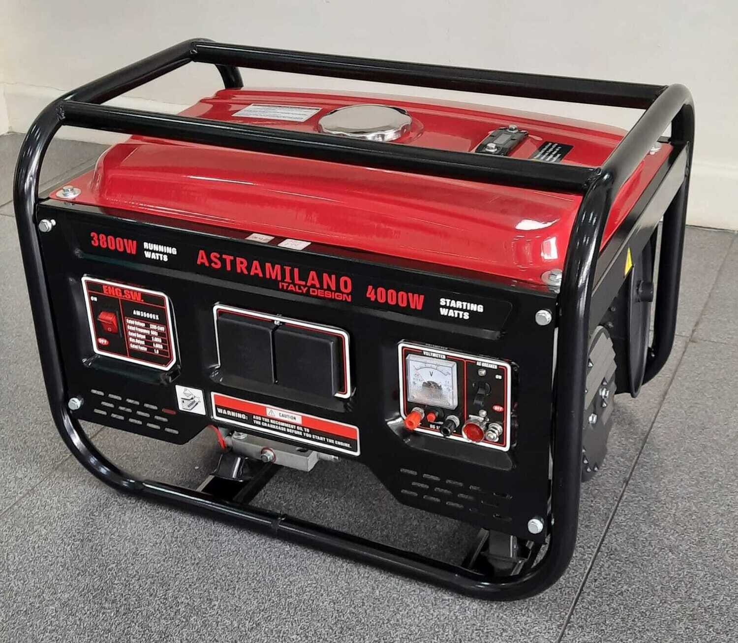 ASTRAMILANO 7.5 KVA ROPE START PETROL GENERATOR