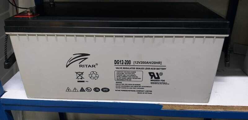 Deep Cycle Lead Acid Solar Battery 200ah 12v Ritar Vietnam