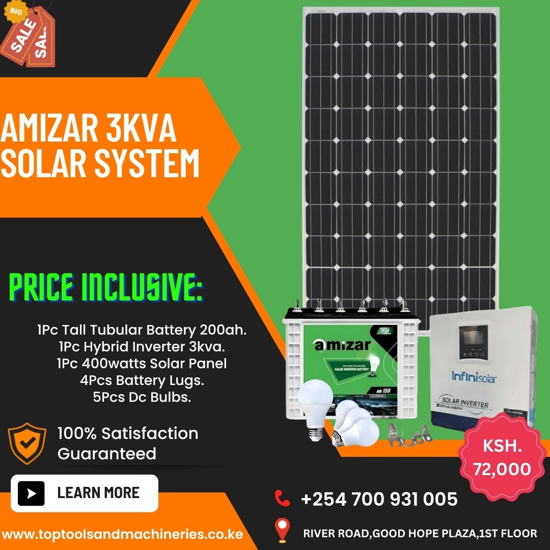 AMIZAR 3KVA SOLAR SYSTEM