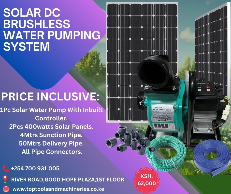 SOLAR DC BRUSHLESS WATER PUMPING SYSTEM