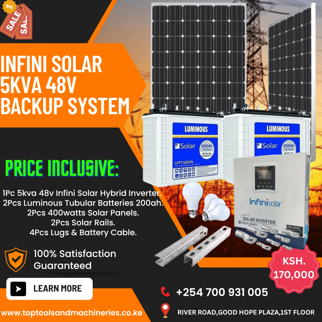 Infini Solar 5Kva 48 Volts Backup Solar System