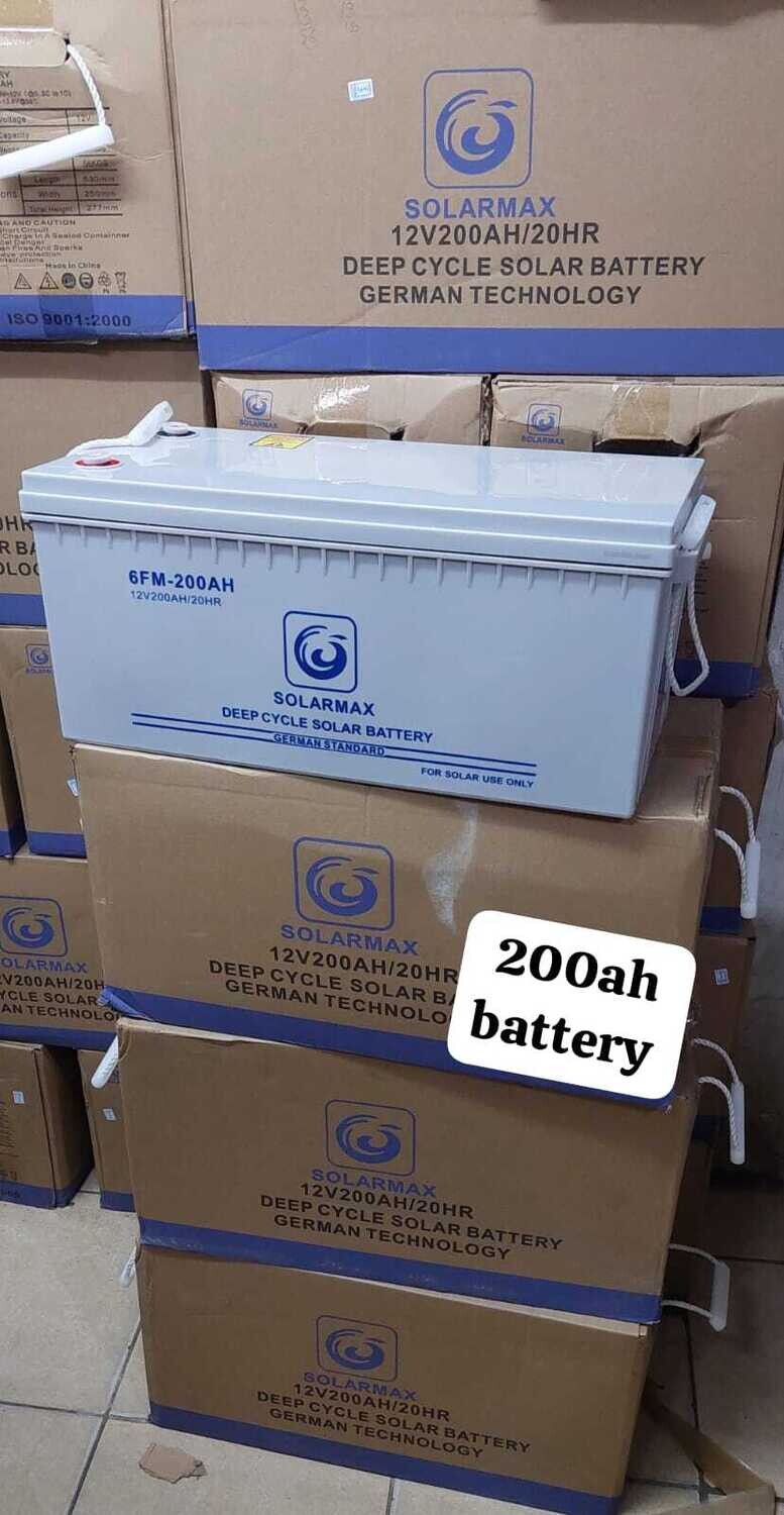 Solarmax 12V 200ah Deep Cycle Solar Battery