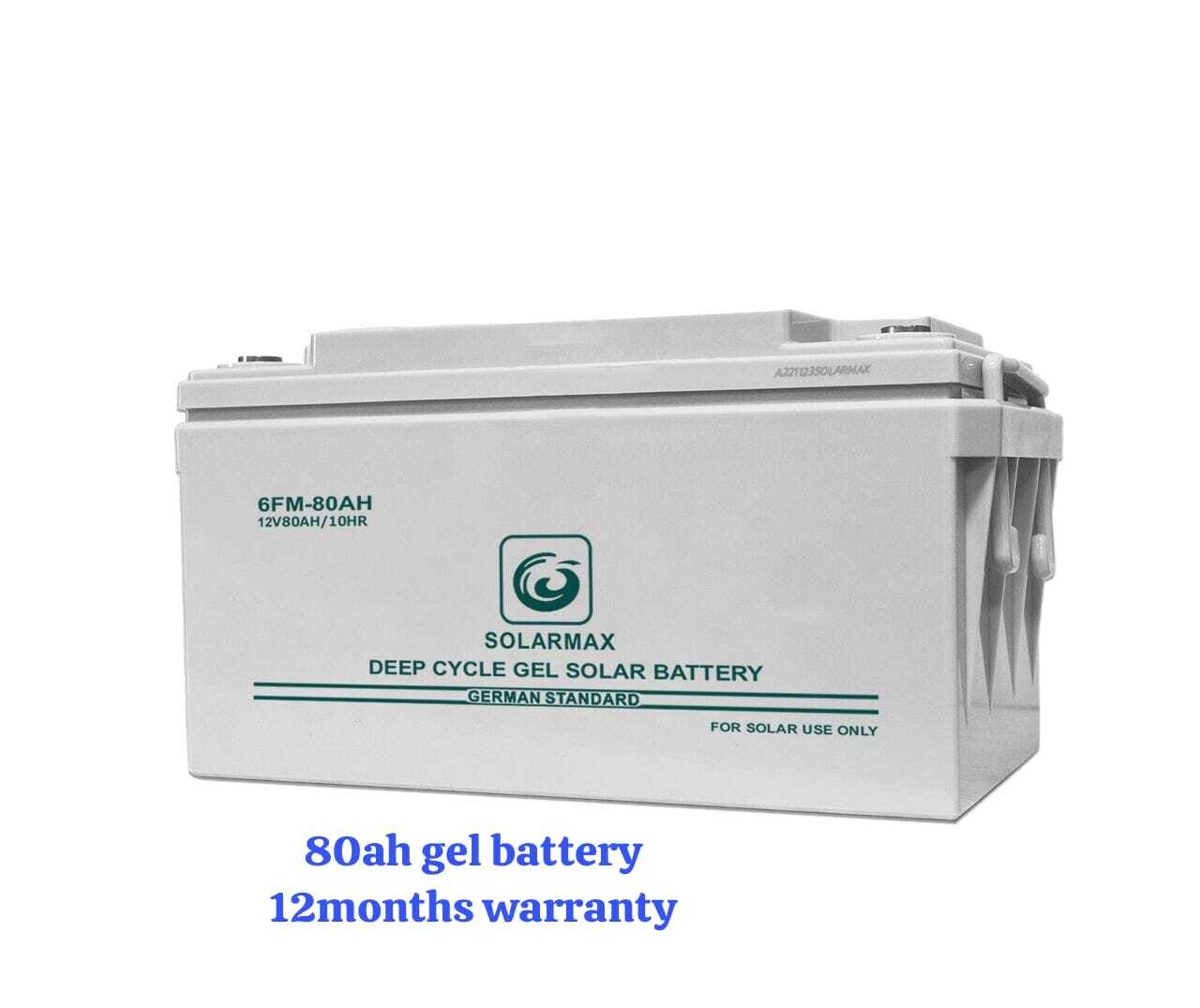 Solarmax 12V 80ah Deep Cycle Solar Battery