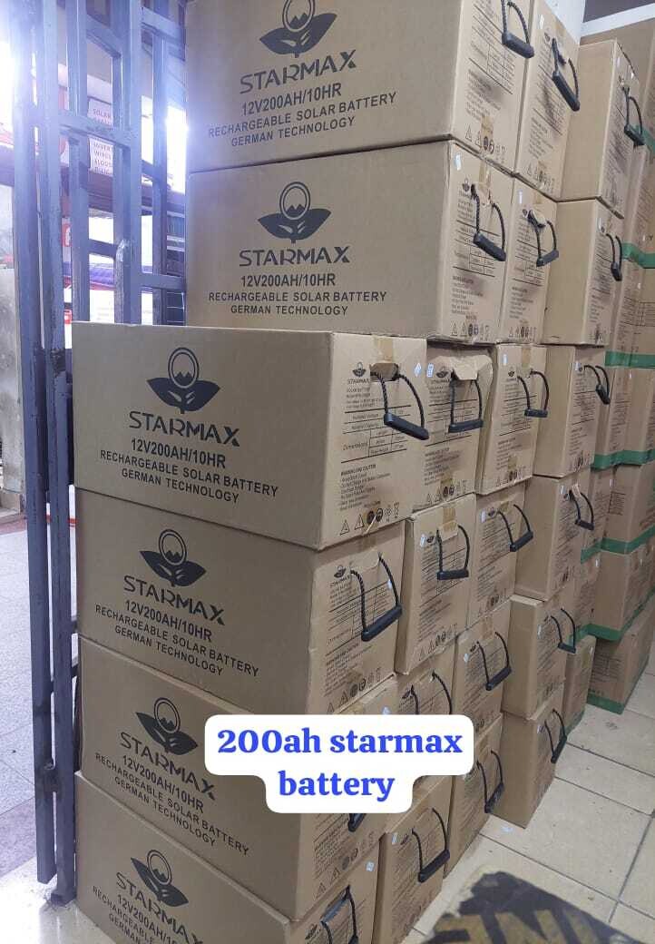 Starmax 12V 200ah Rechargeable Solar Battery German Technology