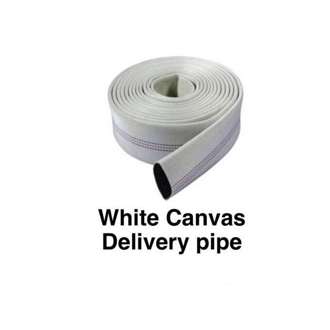 Canvas Delivery Hose Pipes (inside black coated)3&quot; x 30Mtrs