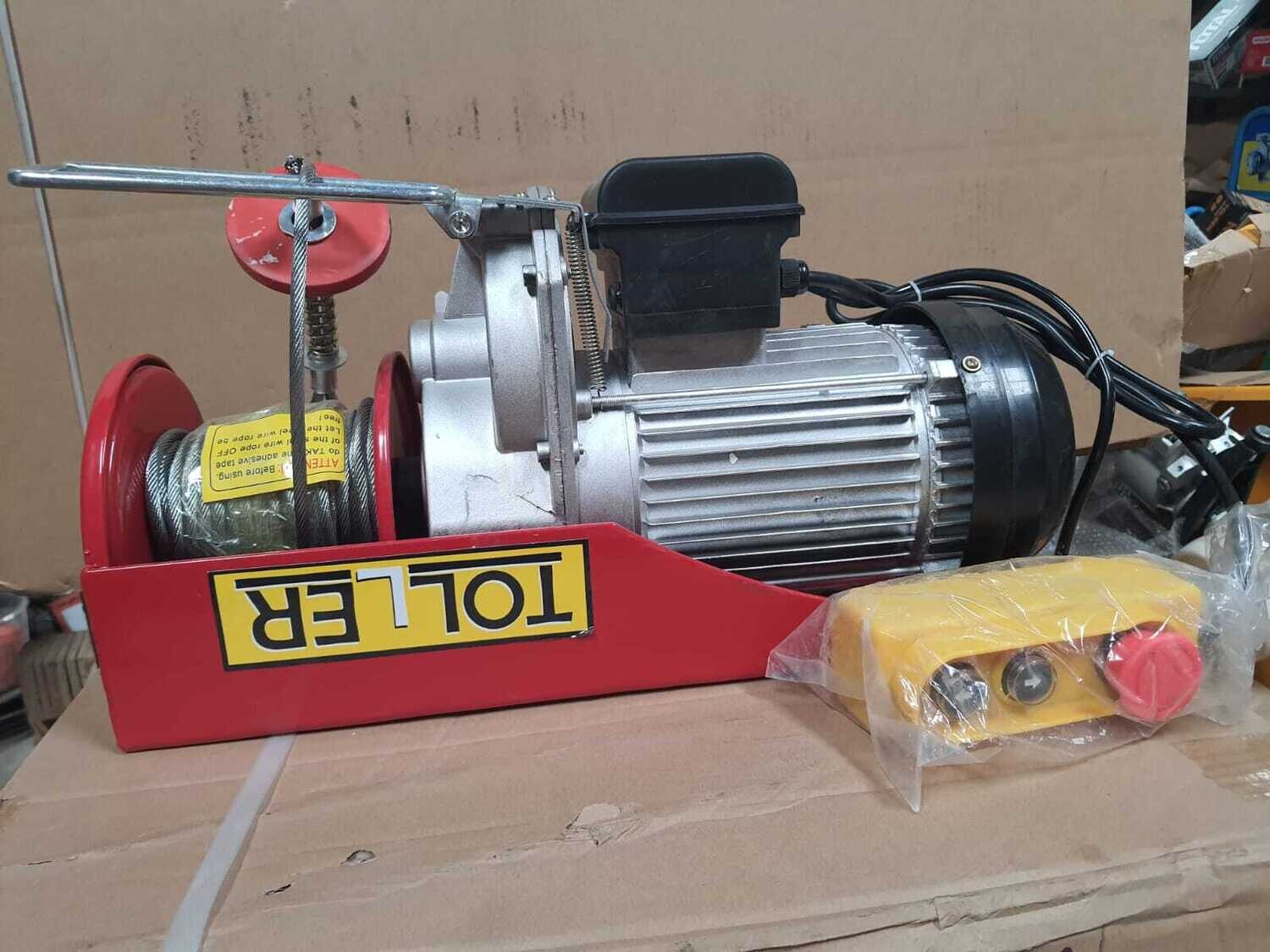 Electric Hoist 1 Ton 1600W 12m Single Hook Capacity 500kgs